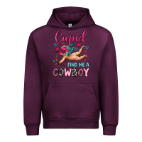 Mauve Wine cupid find me a cowboy Urban Hoodie - OliviaCreatesArt