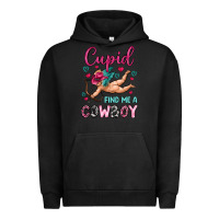 Pigment Black cupid find me a cowboy Urban Hoodie - OliviaCreatesArt