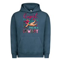 Pigment Midnight Navy cupid find me a cowboy Urban Hoodie - OliviaCreatesArt