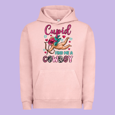 Cupid Find Me A Cowboy Urban Hoodie Designed By Oliviacreatesart