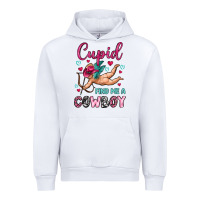 White cupid find me a cowboy Urban Hoodie - OliviaCreatesArt