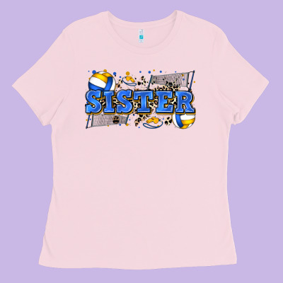 Sister Volleyball Ladies Tee Designed By Zillion Design Studio