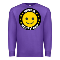 Purple Have A Happy Day Premium Sweatshirt - Bettercallsaul