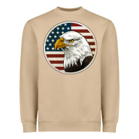 Mushroom American Bald Eagle Heavyweight Sweatshirt - Jasminsmagicworld