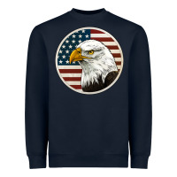Navy American Bald Eagle Heavyweight Sweatshirt - Jasminsmagicworld