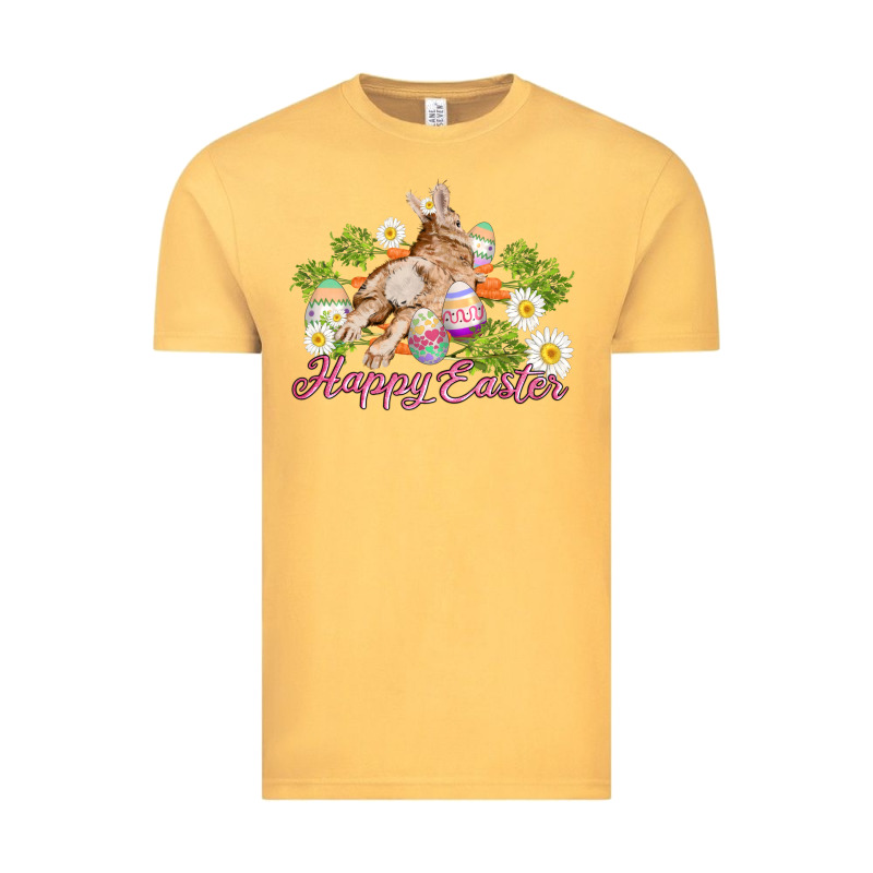 Easter Bunny With Carrots And Daisy Vintage Tee by AdoDesignShop | Teevron