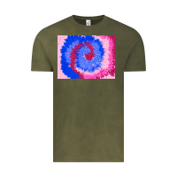Vintage Olive tie dye background colourful leopard 3200x2400 Vintage Tee - AdoDesignShop