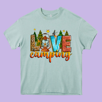 Love Camping Heavy Core Tee Designed By Zillion Design Studio