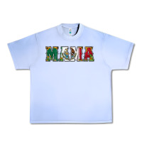 Grape Ice mexican flag mama Urban Heavy Tee - Jasminsmagicworld