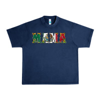 Navy mexican flag mama Urban Heavy Tee - Jasminsmagicworld