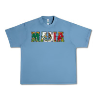 Pebble Blue mexican flag mama Urban Heavy Tee - Jasminsmagicworld