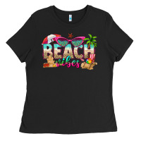 Black beach vibes Ladies Tee - texasbilliewilder