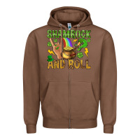 Chestnut Shamrock and roll Zipper Hoodie - BundleAndBundleShop