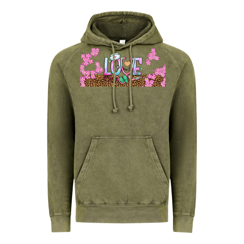Watercolor Love Nurse Libbey Glass Vintage Hoodie by BundleAndBundleShop | Teevron