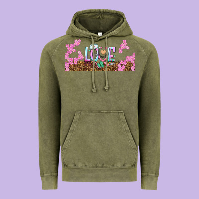 Watercolor Love Nurse Libbey Glass Vintage Hoodie Designed By Bundleandbundleshop