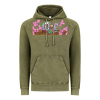 Vintage Olive watercolor love nurse libbey glass Vintage Hoodie - BundleAndBundleShop