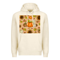 Tofu Fall Pumpkins and Sunflowers with Leopard Premium Hoodie - texasbilliewilder