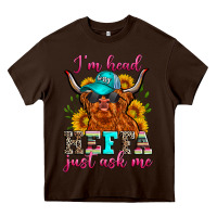 Chocolate Brown i'm head heffa just ask me Heavy Core Tee - Zillion Design Studio
