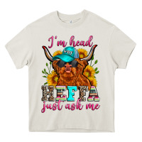 Cream i'm head heffa just ask me Heavy Core Tee - Zillion Design Studio