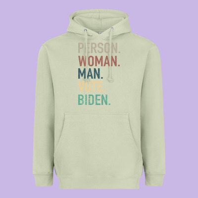 Person Woman Man Vote Biden Heavyweight Hoodie Designed By Bettercallsaul
