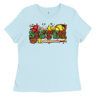 Baby Blue sister softball Ladies Tee - Zillion Design Studio