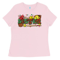 Bubblegum Pink sister softball Ladies Tee - Zillion Design Studio