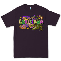 Plum louisiana mardi gras Premium Tee - FaDigitalArtStudio