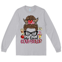 Moon Dust messy bun one loved counselor Long Sleeve Tee - MaliasSmallBusiness