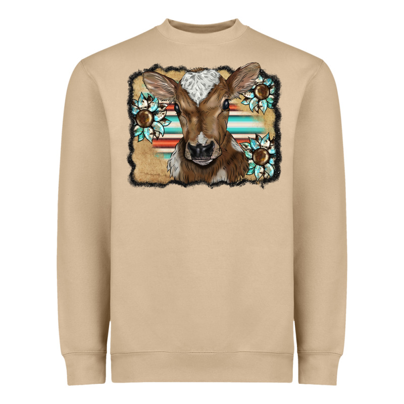 Western Wreath Baby Calf Heavyweight Sweatshirt by BarkalooDesign | Teevron
