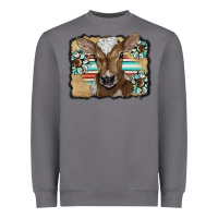 Storm western wreath baby calf Heavyweight Sweatshirt - BarkalooDesign