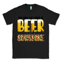 Black The Only c B s I NeedIs Beer And Sunshine Classic Tee - CowhideDigitalArt