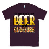 Plum The Only c B s I NeedIs Beer And Sunshine Classic Tee - CowhideDigitalArt
