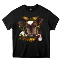 Black christmas baby cow Heavy Core Tee - RanaPortraitStore