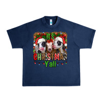 Navy it's christmas y'all heifers Urban Heavy Tee - Jasminsmagicworld