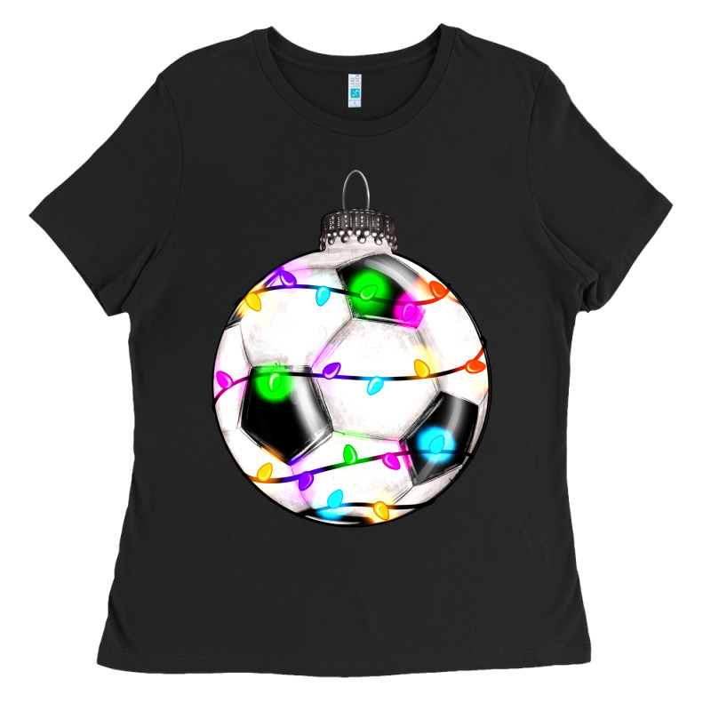 Christmas Soccer Ladies Tee by RanaPortraitStore | Teevron
