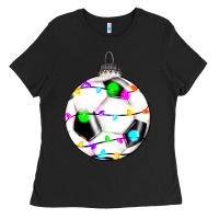 Black Christmas soccer Ladies Tee - RanaPortraitStore