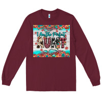 Burgundy i am perfect aunt Long Sleeve Tee - JahusDesignShop
