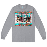 Heather Grey i am perfect aunt Long Sleeve Tee - JahusDesignShop