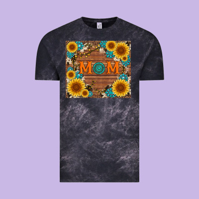 Sunflower Gemstone And Mom With Cowhide Vintage Tee Designed By Artiststas