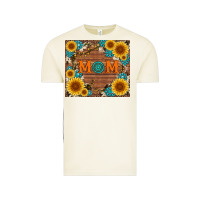 Vintage Arctic sunflower gemstone and mom with cowhide Vintage Tee - Artiststas