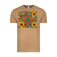 Vintage Camel sunflower gemstone and mom with cowhide Vintage Tee - Artiststas