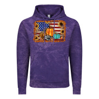 Cloud Purple american flag fall backgraund Vintage Hoodie - JahusDesignShop