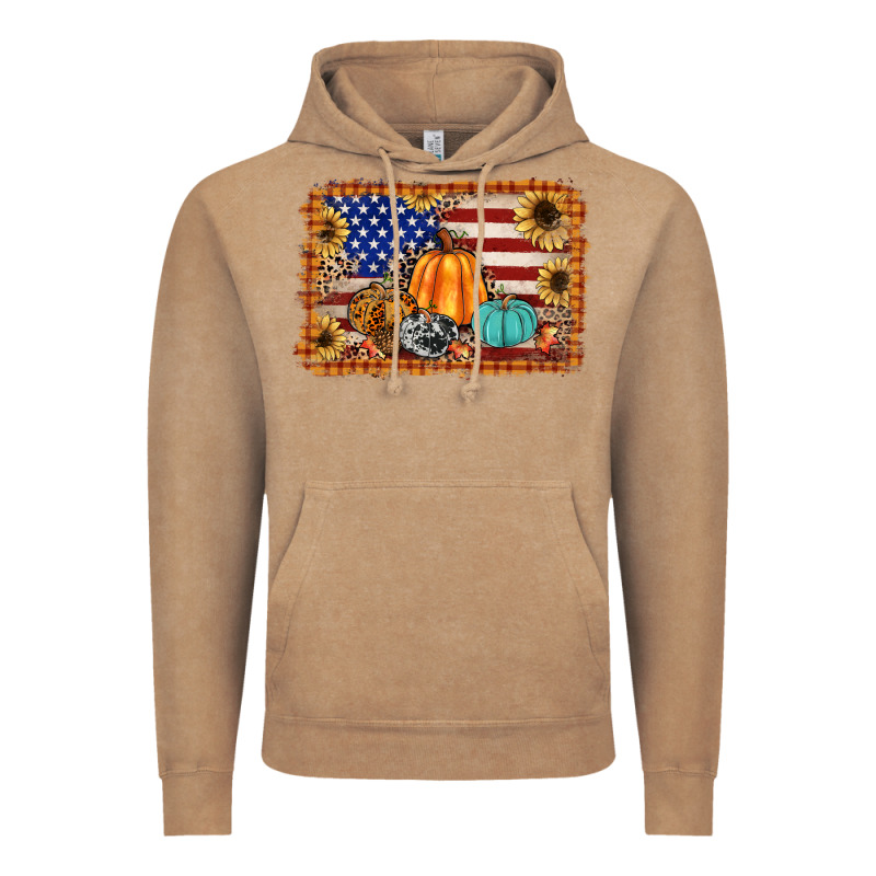 American Flag Fall Backgraund Vintage Hoodie by JahusDesignShop | Teevron
