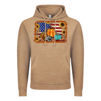 Vintage Coffee american flag fall backgraund Vintage Hoodie - JahusDesignShop