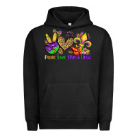 Pigment Black peace love mardi gras olivia Urban Hoodie - OliviaCreatesArt