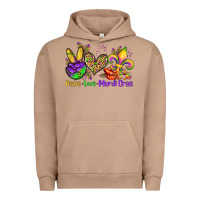 Pigment Burro peace love mardi gras olivia Urban Hoodie - OliviaCreatesArt
