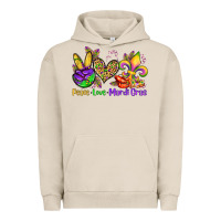 Pigment French Oak peace love mardi gras olivia Urban Hoodie - OliviaCreatesArt