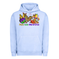 Pigment Grape Ice peace love mardi gras olivia Urban Hoodie - OliviaCreatesArt