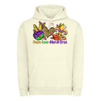 Pigment Pistachio peace love mardi gras olivia Urban Hoodie - OliviaCreatesArt