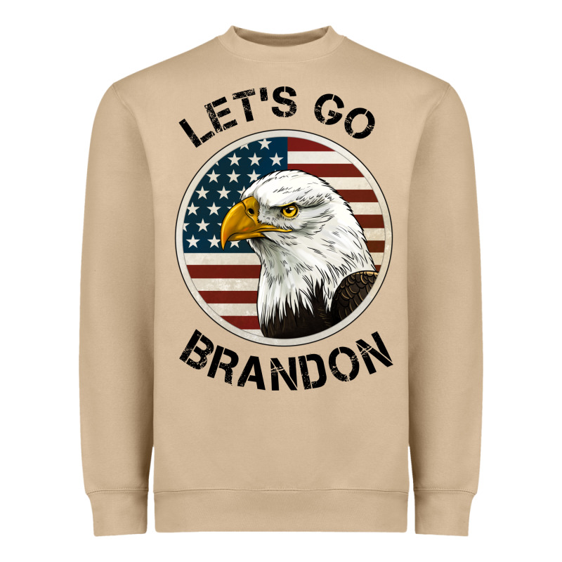 Lets Go Brandon American Bald Eagle Heavyweight Sweatshirt by Jasminsmagicworld | Teevron